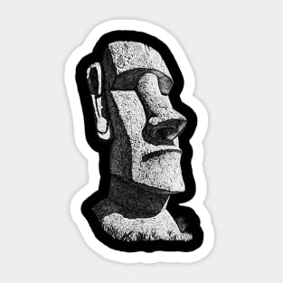 Moai Easter Island Statue, ancient civilization Sticker